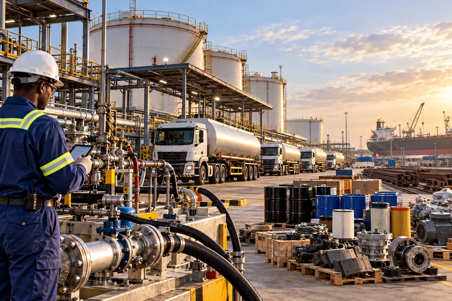 Terminal de petróleo e gás e operações marítimas